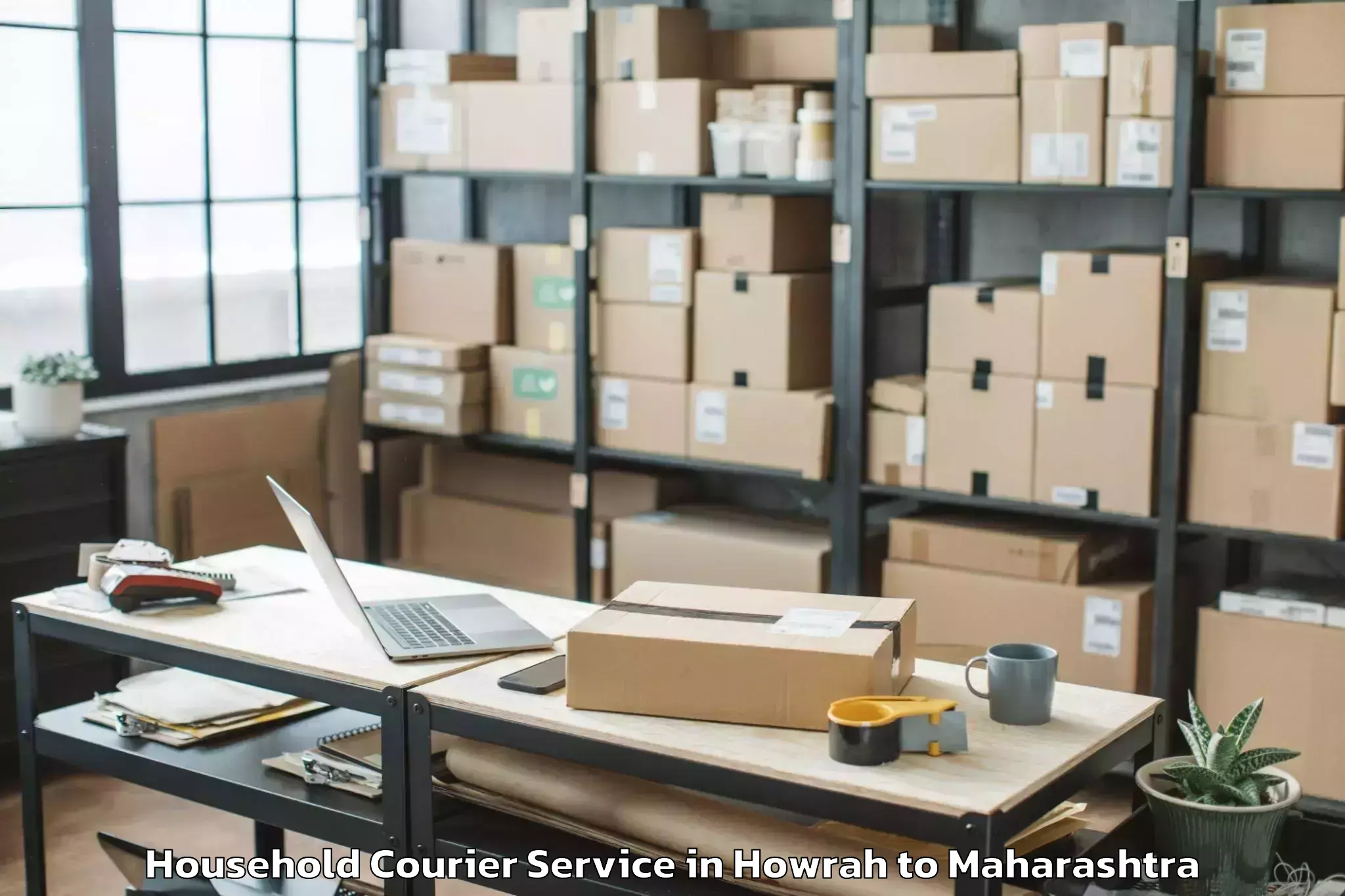 Affordable Howrah to Vikramgad Household Courier